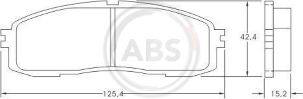 Set placute frana,frana disc puntea spate (36626 ABS) TOYOTA