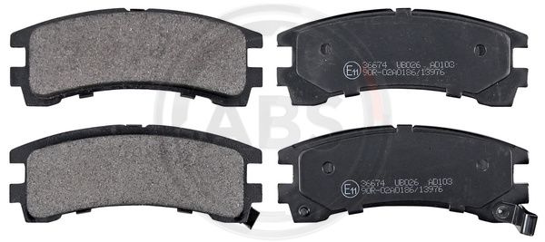 Set placute frana,frana disc puntea spate (36674 ABS) NISSAN