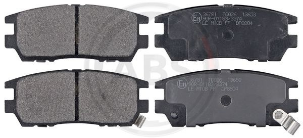Set placute frana,frana disc puntea spate (36781 ABS) MITSUBISHI