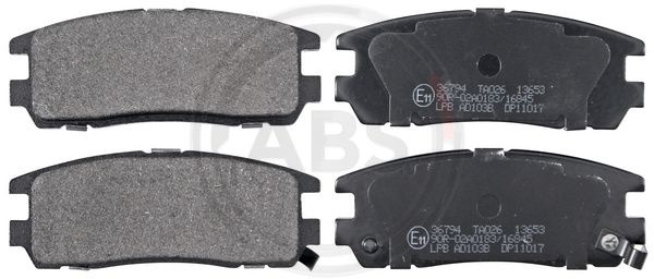 Set placute frana,frana disc puntea spate (36794 ABS) ISUZU,OPEL,VAUXHALL