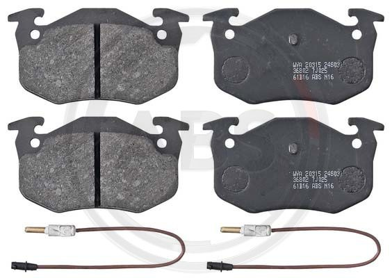 Set placute frana,frana disc puntea spate (36802 ABS) RENAULT