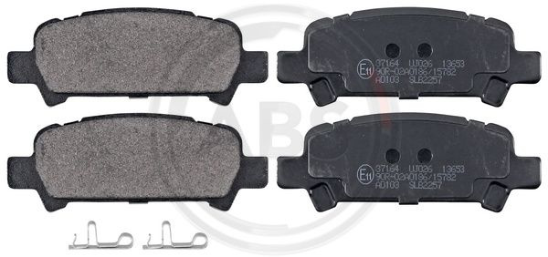 Set placute frana,frana disc puntea spate (37164 ABS) SUBARU,TOYOTA