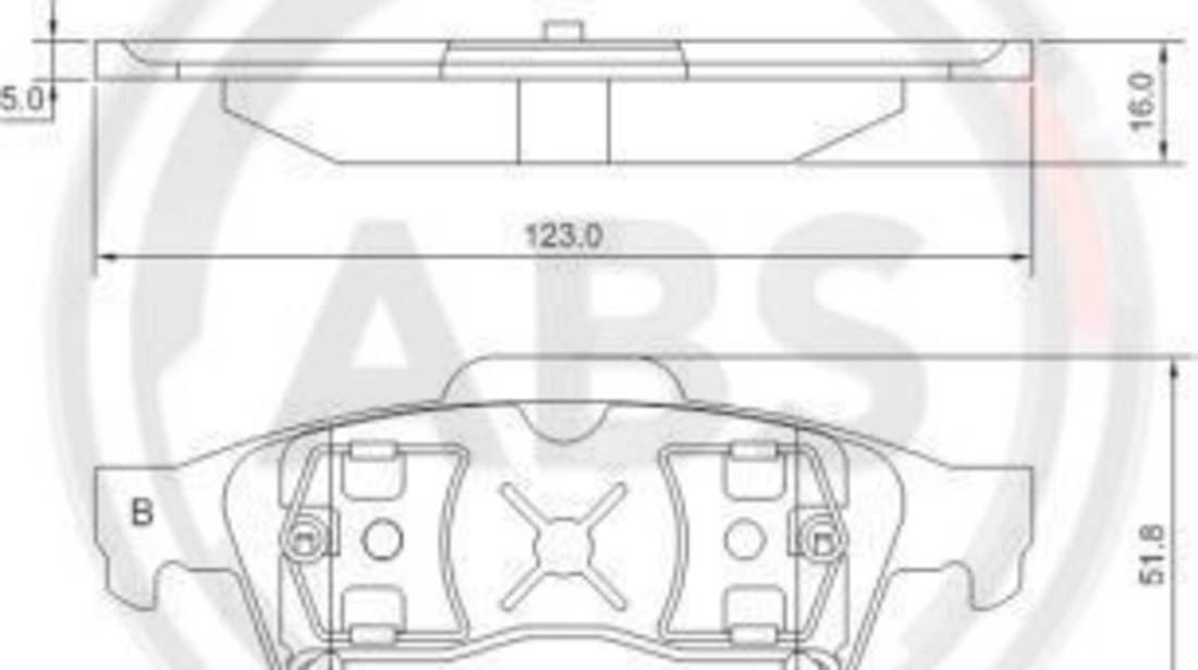 Set placute frana,frana disc puntea spate (37216 ABS) DAIMLER,FORD,JAGUAR,MAZDA,NISSAN,OPEL,RENAULT,SAAB,VAUXHALL,VOLVO