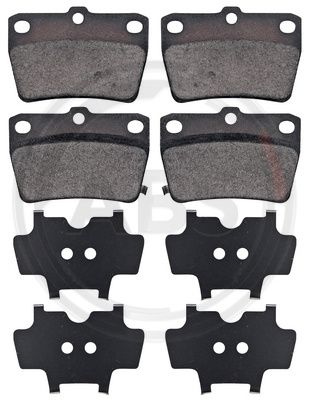 Set placute frana,frana disc puntea spate (37227 ABS) DR,TOYOTA