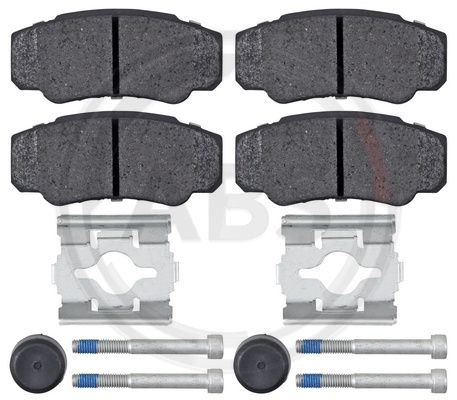 Set placute frana,frana disc puntea spate (37333 ABS) Citroen,FIAT,PEUGEOT