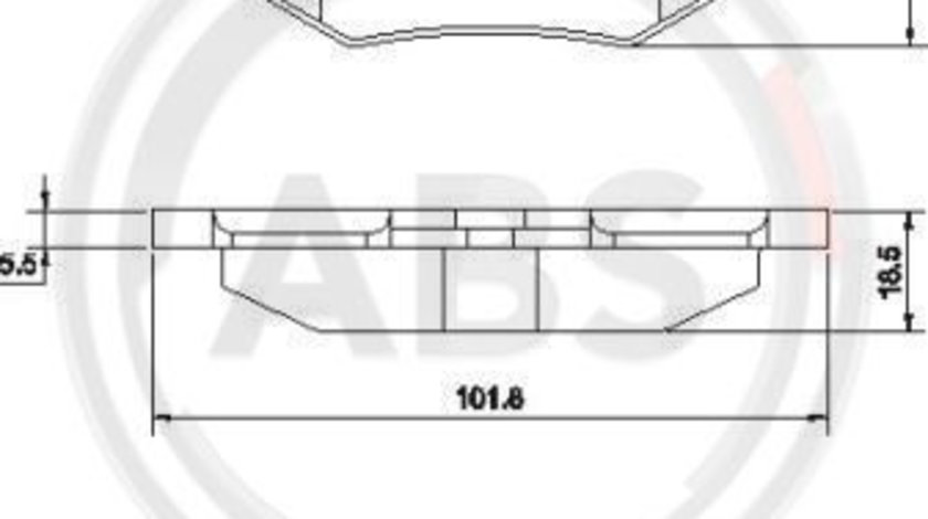 Set placute frana,frana disc puntea spate (37450 ABS) MERCEDES-BENZ