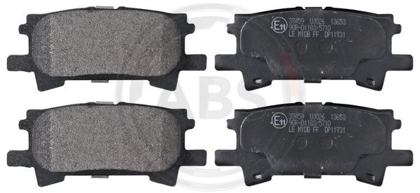 Set placute frana,frana disc puntea spate (37459 ABS) LEXUS,TOYOTA