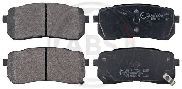 Set placute frana,frana disc puntea spate (37619 ABS) HYUNDAI,KIA