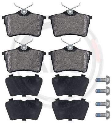 Set placute frana,frana disc puntea spate (37700 ABS) Citroen,PEUGEOT