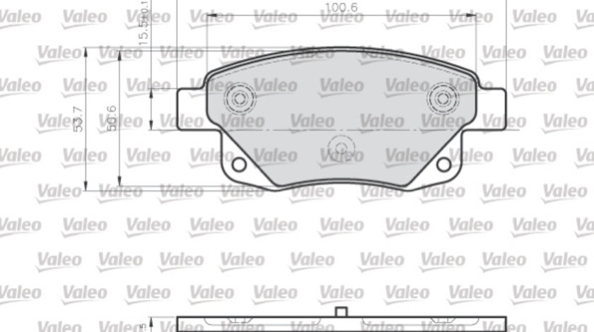 Set placute frana,frana disc puntea spate (872486 VALEO) FORD,FORD (JMC),FORD AUSTRALIA