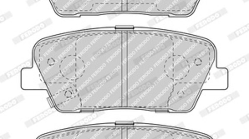 Set placute frana,frana disc puntea spate (FDB4391 FERODO PREMIER) HYUNDAI,KIA,SSANGYONG