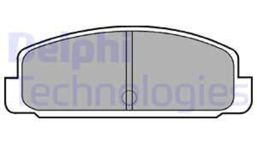 Set placute frana,frana disc puntea spate (LP0401 DELPHI) BESTURN (FAW),HAIMA (FAW),HONGQI,MAZDA,MAZDA (FAW)