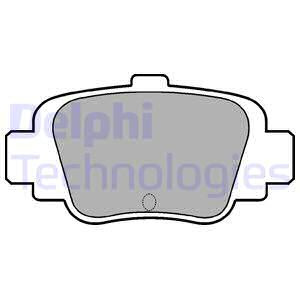 Set placute frana,frana disc puntea spate (LP0780 DELPHI) NISSAN