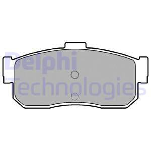 Set placute frana,frana disc puntea spate (LP0971 DELPHI) INFINITI,NISSAN
