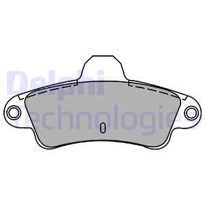 Set placute frana,frana disc puntea spate (LP1242 DELPHI) FORD