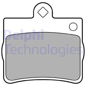 Set placute frana,frana disc puntea spate (LP1402 DELPHI) MERCEDES-BENZ