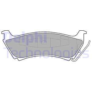 Set placute frana,frana disc puntea spate (LP1501 DELPHI) MERCEDES-BENZ