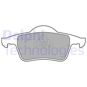 Set placute frana,frana disc puntea spate (LP1504 DELPHI) VOLVO