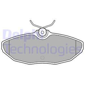 Set placute frana,frana disc puntea spate (LP1505 DELPHI) JAGUAR