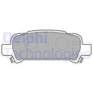 Set placute frana,frana disc puntea spate (LP1509 DELPHI) SUBARU