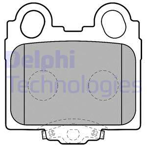 Set placute frana,frana disc puntea spate (LP1510 DELPHI) LEXUS,TOYOTA