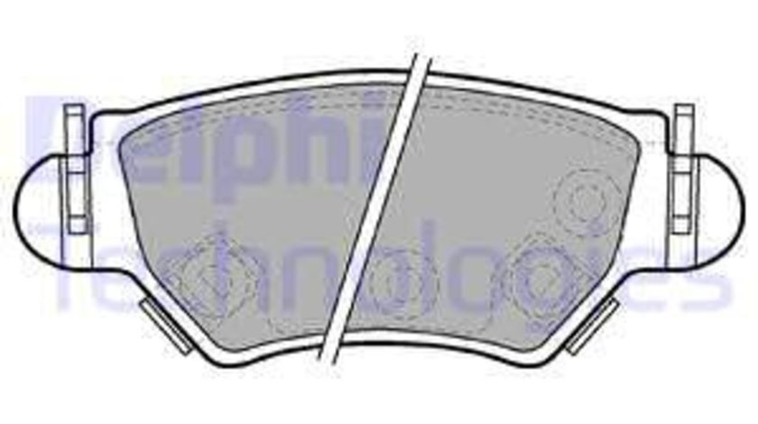 Set placute frana,frana disc puntea spate (LP1553 DELPHI) CHEVROLET,OPEL,VAUXHALL