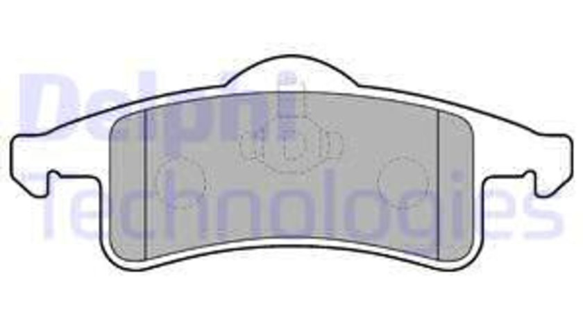 Set placute frana,frana disc puntea spate (LP1558 DELPHI) BEIJING BENZ (BBDC),JEEP,JEEP (BJC)