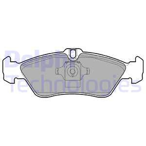 Set placute frana,frana disc puntea spate (LP1596 DELPHI) MERCEDES-BENZ,VW