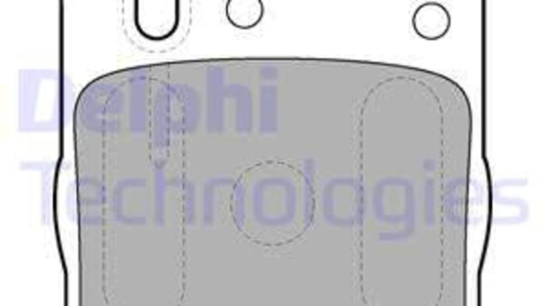 Set placute frana,frana disc puntea spate (LP1618 DELPHI) MERCEDES-BENZ,OPEL,VAUXHALL