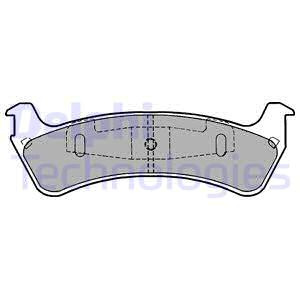 Set placute frana,frana disc puntea spate (LP1635 DELPHI) FORD USA,JEEP