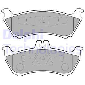 Set placute frana,frana disc puntea spate (LP1692 DELPHI) MERCEDES-BENZ
