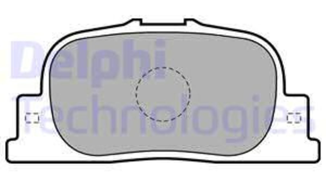 Set placute frana,frana disc puntea spate (LP1740 DELPHI) BYD,ENGLON,FENGXING,GEELY,GLEAGLE,LIFAN,TOYOTA,TOYOTA (FAW)