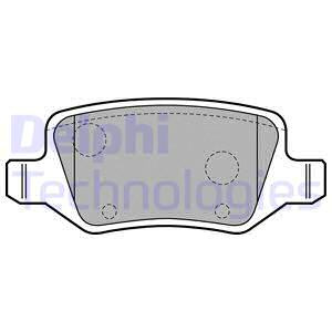 Set placute frana,frana disc puntea spate (LP1741 DELPHI) MERCEDES-BENZ