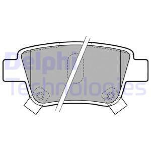 Set placute frana,frana disc puntea spate (LP1785 DELPHI) TOYOTA