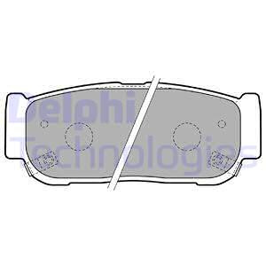 Set placute frana,frana disc puntea spate (LP1797 DELPHI) KIA,SSANGYONG