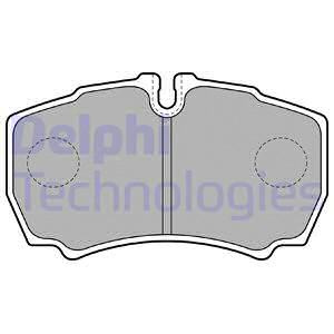 Set placute frana,frana disc puntea spate (LP1826 DELPHI) FORD,IVECO