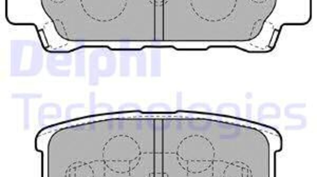 Set placute frana,frana disc puntea spate (LP1852 DELPHI) CHRYSLER,CHRYSLER (BBDC),DODGE,JEEP,LEXUS,MITSUBISHI,MITSUBISHI (BBDC),MITSUBISHI (BJC),MITSUBISHI (SOUEAST)