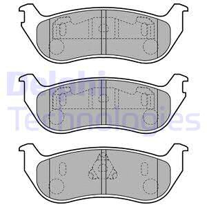Set placute frana,frana disc puntea spate (LP1859 DELPHI) JEEP