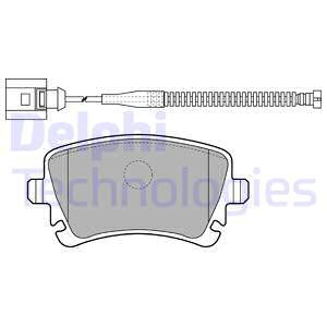 Set placute frana,frana disc puntea spate (LP1860 DELPHI) AUDI,VW