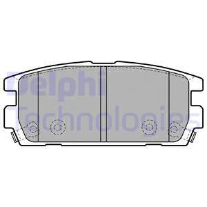 Set placute frana,frana disc puntea spate (LP1930 DELPHI) HYUNDAI