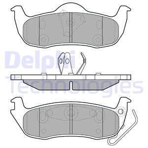 Set placute frana,frana disc puntea spate (LP1975 DELPHI) JEEP