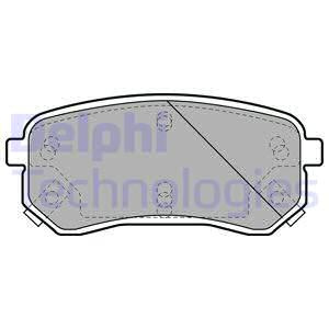Set placute frana,frana disc puntea spate (LP1976 DELPHI) HYUNDAI,KIA