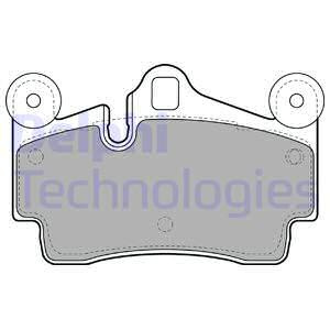 Set placute frana,frana disc puntea spate (LP1998 DELPHI) AUDI,PORSCHE,VW
