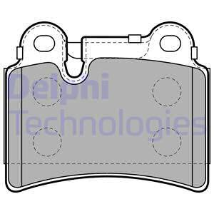 Set placute frana,frana disc puntea spate (LP2061 DELPHI) VW