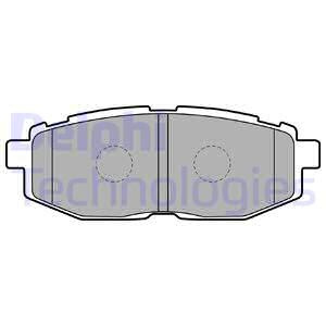 Set placute frana,frana disc puntea spate (LP2076 DELPHI) SUBARU,TOYOTA