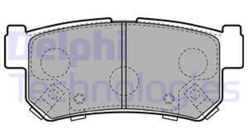 Set placute frana,frana disc puntea spate (LP2127 DELPHI) ROEWE (SAIC),SSANGYONG