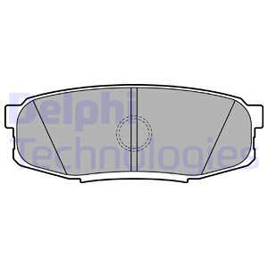 Set placute frana,frana disc puntea spate (LP2154 DELPHI) LEXUS,TOYOTA