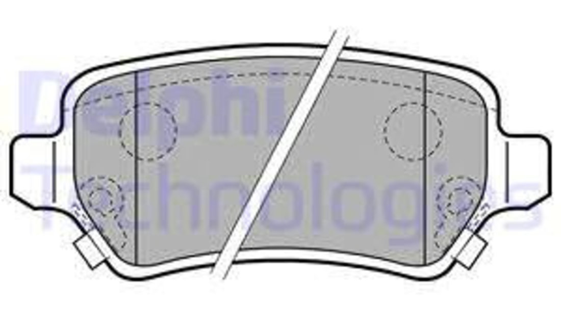 Set placute frana,frana disc puntea spate (LP2188 DELPHI) KIA,OPEL,VAUXHALL