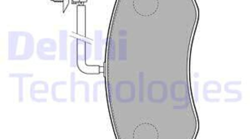 Set placute frana,frana disc puntea spate (LP2192 DELPHI) NISSAN,OPEL,RENAULT,VAUXHALL