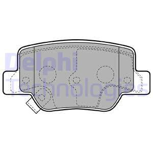 Set placute frana,frana disc puntea spate (LP2193 DELPHI) TOYOTA